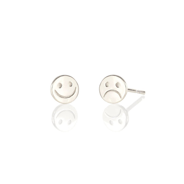 Happy Sad Stud Earrings