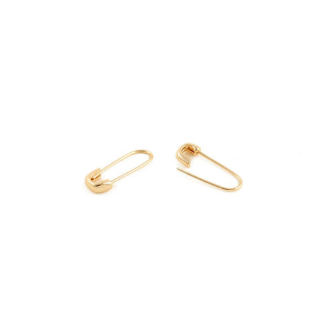 Safety Pin Hoop Earrings